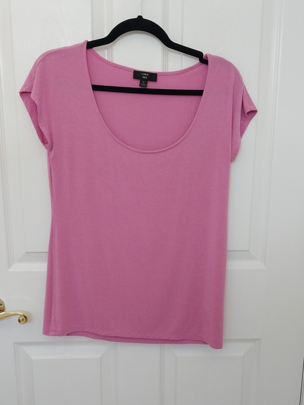 J. Crew Pink Scoop Neck Short Sleeve Tee